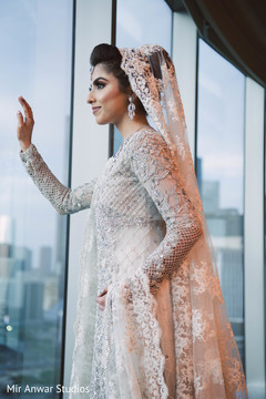 Incredible maharani's reception white Anarkali. Incredible maharani's reception white Anarkali.