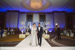 Adorable indian newlyweds making their entrance Adorable indian newlyweds making their entrance