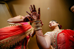 Indian bride putting bangles on. Indian bride putting bangles on.
