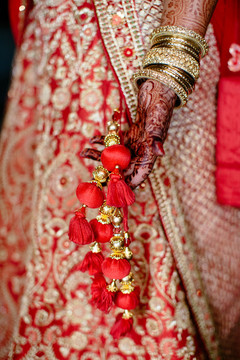Closeup capture of Indian bridal lehenga belt. Closeup capture of Indian bridal lehenga belt.