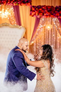 Magical Indian couple's reception dance. Magical Indian couple's reception dance.