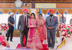 Indian bride making her grand entrance to the ceremony Indian bride making her grand entrance to the ceremony