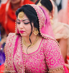 Gorgeous bride during the ceremony Gorgeous bride during the ceremony