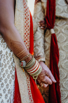 Indian couple holding hands. Indian couple holding hands.