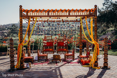 Mandap ceremony decoration. Mandap ceremony decoration.