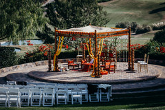 Dreamy Indian wedding ceremony setup and decoration. Dreamy Indian wedding ceremony setup and decoration.