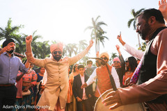 Upbeat Indian groom's baraat procession capture. Upbeat Indian groom's baraat procession capture.