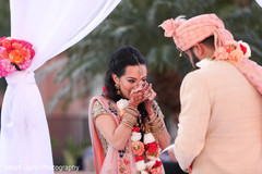 Lovely couple during ceremony rituals. Lovely couple during ceremony rituals.