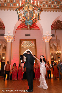 Indian couple reception dance. Indian couple reception dance.