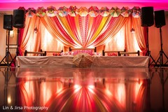 Overview of the Indian wedding stage Overview of the Indian wedding stage
