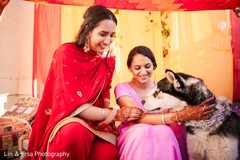 Indian bride with special guest Indian bride with special guest