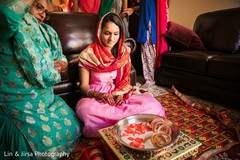 Indian bride during the rituals Indian bride during the rituals