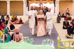 Indian bride making her grand entrance Indian bride making her grand entrance