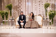 Bride and groom during the reception Bride and groom during the reception
