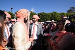 Indian groom during the fun baraat Indian groom during the fun baraat