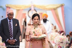 Indian bride making her grand entrance Indian bride making her grand entrance