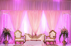 Magnificent Indian wedding reception stage decor. Magnificent Indian wedding reception stage decor.
