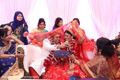Indian bride about to give her speech. Indian bride about to give her speech.