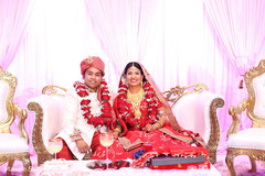 Glamorous indian couple during wedding ceremony. Glamorous indian couple during wedding ceremony.