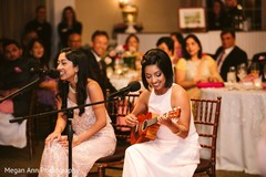Indian bridesmaids making a performance. Indian bridesmaids making a performance.