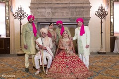 Maharani and Raja posing with family Maharani and Raja posing with family