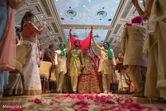 Indian couple making their entrance Indian couple making their entrance