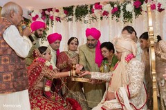 Maharani and Raja during the rituals Maharani and Raja during the rituals