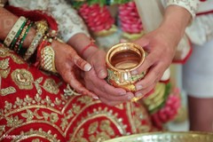 Close up capture of the Indian wedding ornaments Close up capture of the Indian wedding ornaments