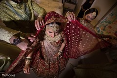 Indian bride wearing the saree Indian bride wearing the saree