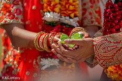 Indian couple holding the leaf ritual. Indian couple holding the leaf ritual.