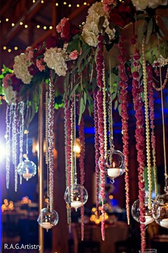 Indian wedding hanging candles decor. Indian wedding hanging candles decor.
