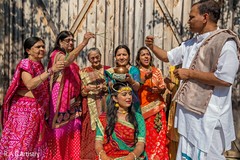 Indian bride at her pre-wedding rituals. Indian bride at her pre-wedding rituals.