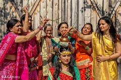 Traditional pre-wedding ritual scene. Traditional pre-wedding ritual scene.