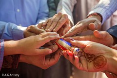 Indian relatives pre-wedding ritual. Indian relatives pre-wedding ritual.