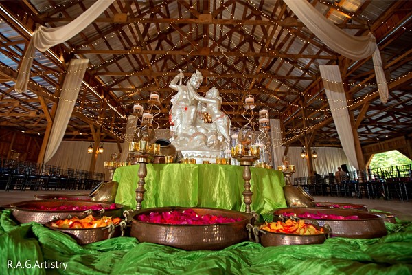 Stunnig Indain pre-wedding decoration.