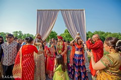 Indian groom capture at his pre-wedding celebration. Indian groom capture at his pre-wedding celebration.