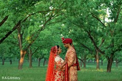 Tender Indian bride and groom shot. Tender Indian bride and groom shot.