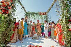 Indian couple at the end of ceremony. Indian couple at the end of ceremony.