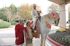 Marvelous Indian groom on his baraat white horse. Marvelous Indian groom on his baraat white horse.