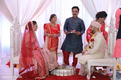 Indian bride and groom at their ceremony. Indian bride and groom at their ceremony.