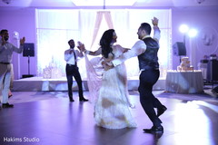 Indian wedding reception first dance. Indian wedding reception first dance.