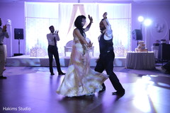 Indian bride and groom first dance capture. Indian bride and groom first dance capture.