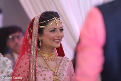 Dreamy capture of Indian bride on her ceremony attire. Dreamy capture of Indian bride on her ceremony attire.