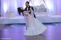 Dreamy Indian bride and groom reception dance. Dreamy Indian bride and groom reception dance.