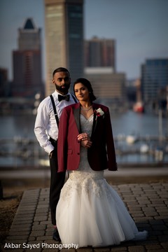 Indian bride posing with groom Indian bride posing with groom