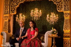 Maharani and Indian groom during the reception Maharani and Indian groom during the reception