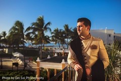Charming Indian groom posing outdoors. Charming Indian groom posing outdoors.