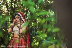 Adorable indian bride posing outdoors. Adorable indian bride posing outdoors.