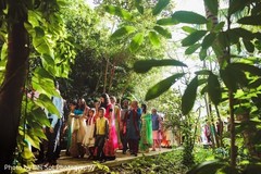 Indian groom's baraat procession. Indian groom's baraat procession.