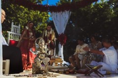 Lovely Indian wedding ceremony Ganesha Puja decor. Lovely Indian wedding ceremony Ganesha Puja decor.